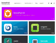 Tablet Screenshot of boxshot.com
